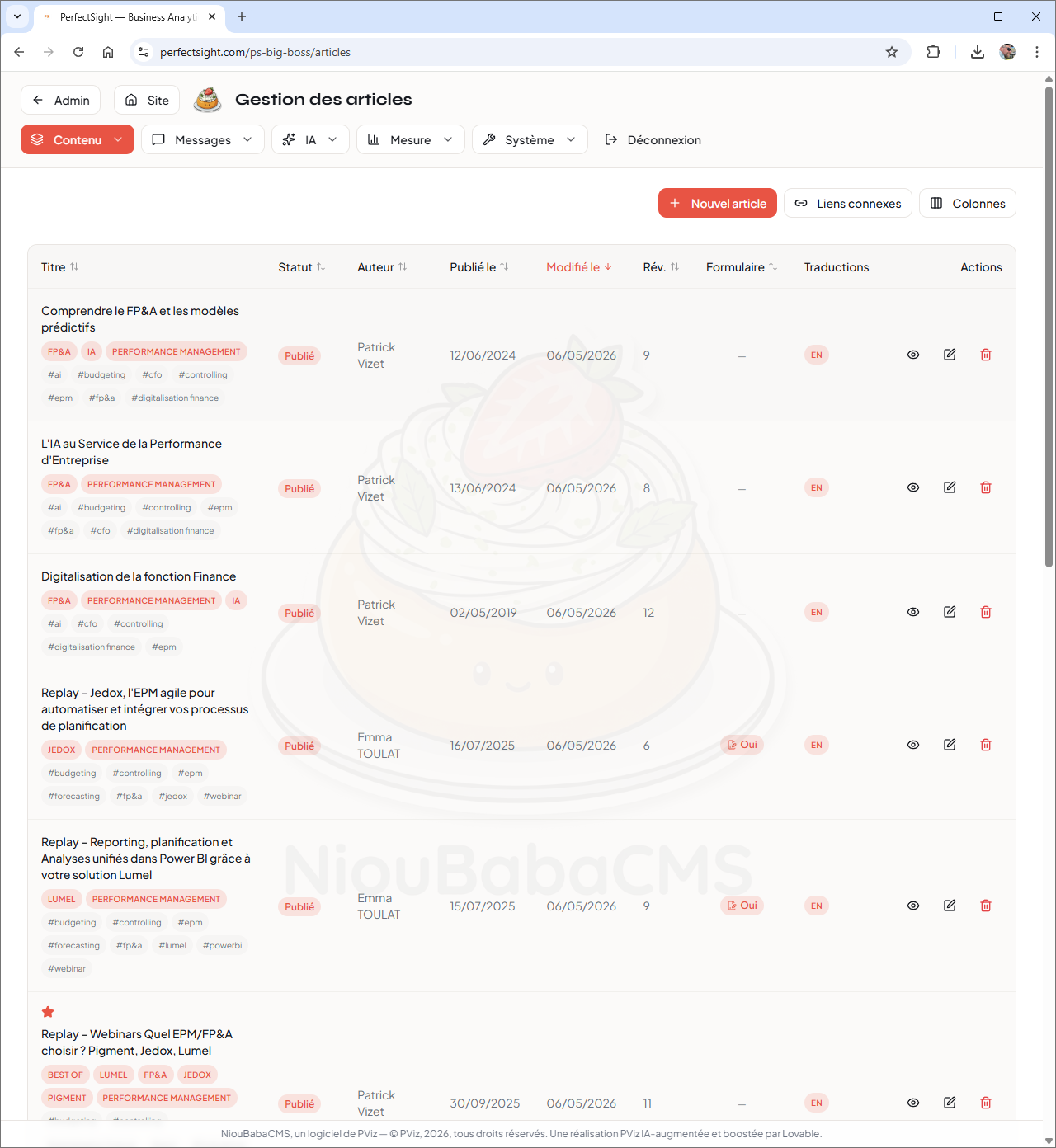 NiouBabaHub — Workflow articles